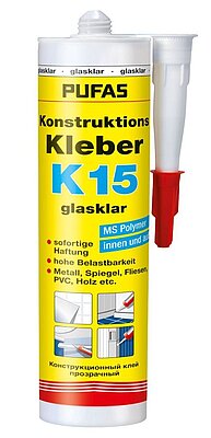 Pufas Konstruktions-Kleber K15 glasklar