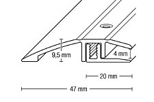 Ausgleichsprofil PLP-S 47mm