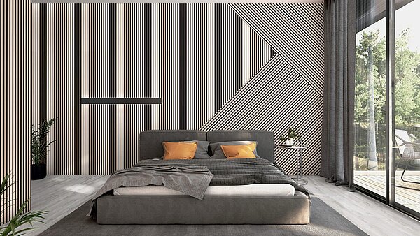 Akustik-Paneele 3-Side Eiche Moldau Fineline