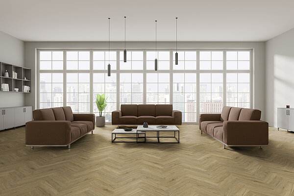 einzA Designbelag Herringbone Eiche Pellworm