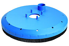 Schleifplattenhaube inkl Bürstenkranz für Spider