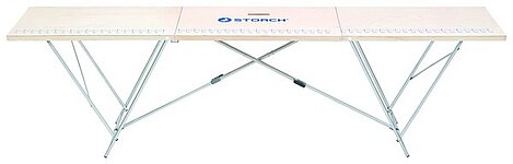 Alu-Tapeziertisch mit Holzrahmen