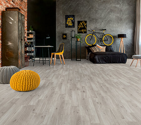 Laminat Classic Winter Eiche grau 2-Stab