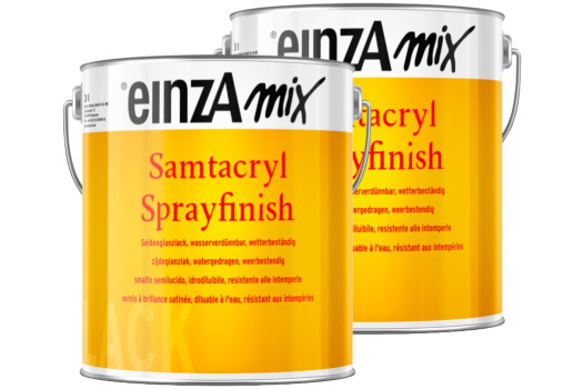 einzA mix Samtacryl Sprayfinish